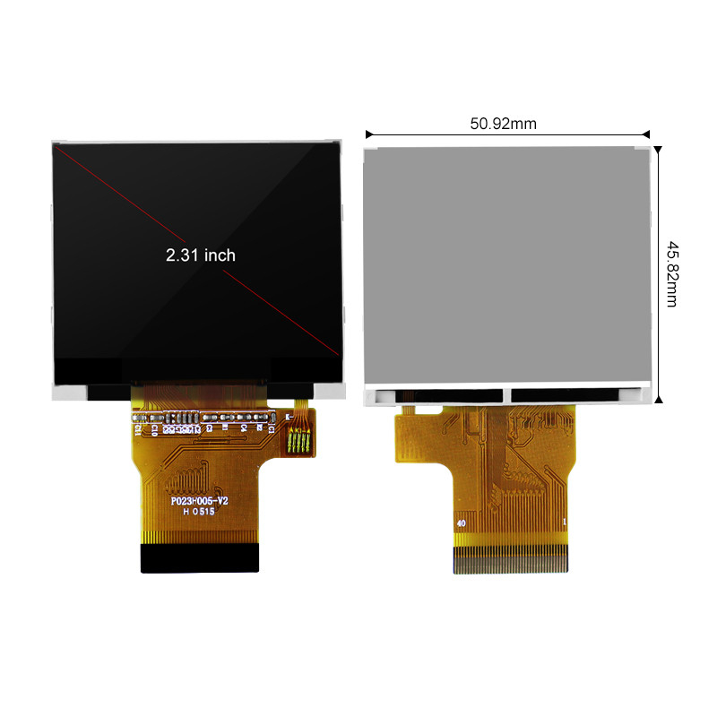 Giao diện Polcd MCU SPI RGB Mô-đun LCD nhỏ Màn hình cảm ứng màu điện dung 2,3 inch