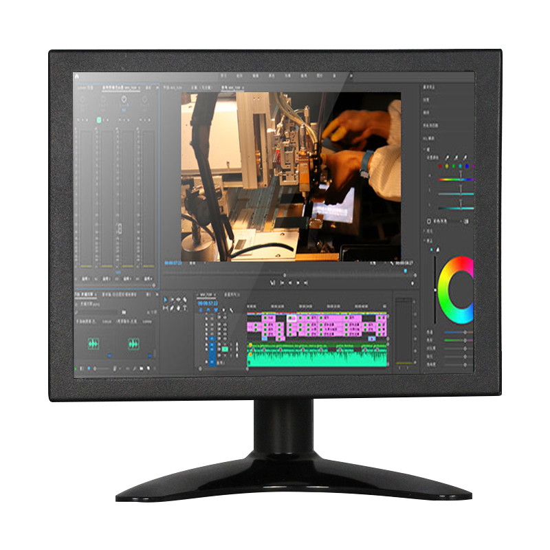 Polcd Đa chức năng Màn hình LED TFT 8 inch VGA Màn hình công nghiệp nhúng Vật liệu kim loại