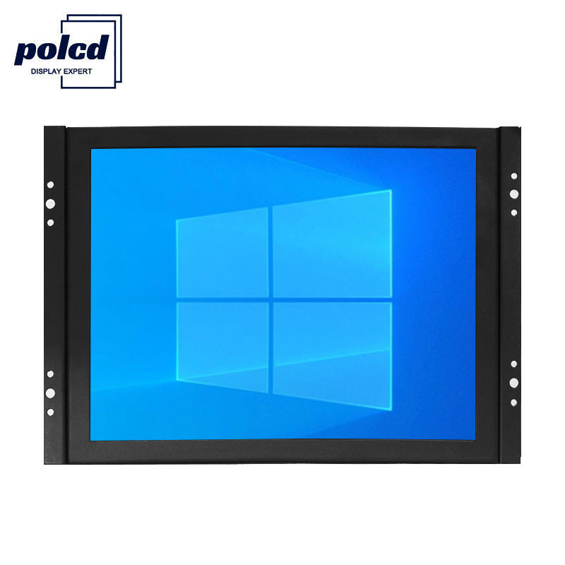 Polcd Tùy chỉnh Bảng điều khiển IPS 8 inch Vỏ kim loại Màn hình LCD công nghiệp Khung mở
