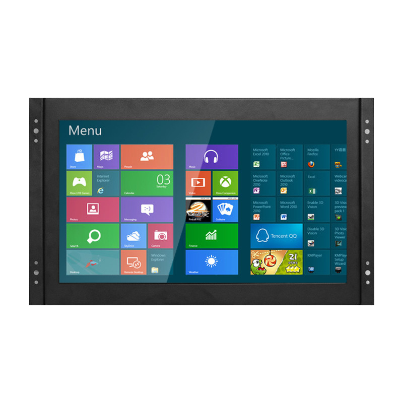 Vỏ kim loại Polcd 13,3 inch Màn hình LCD công nghiệp Khung mở Màn hình cảm ứng VGA HDMI