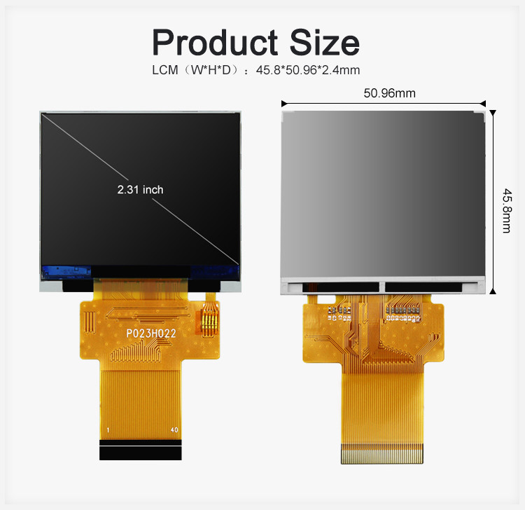 SPI ILI9342C Cổng nối tiếp Dots Matrix Màn hình cảm ứng Màn hình TFT Màn hình IPS LCD 2,31 inch 320x240