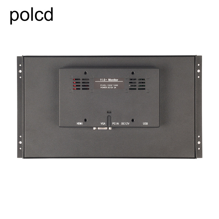 Vỏ kim loại Màn hình LCD công nghiệp Polcd 11,6 