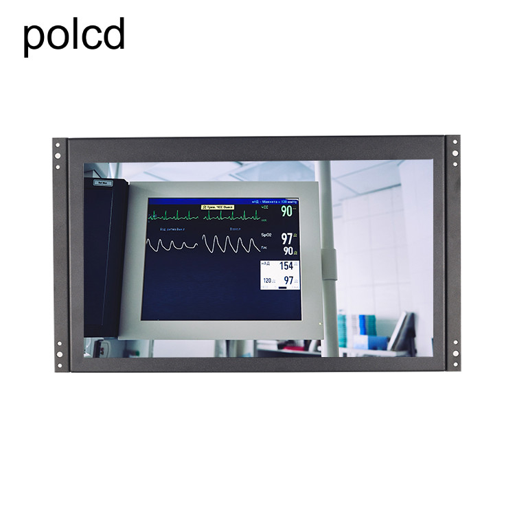 Màn hình LCD công nghiệp vỏ kim loại Polcd 14 inch Full HD 1920x1080 có khung mở
