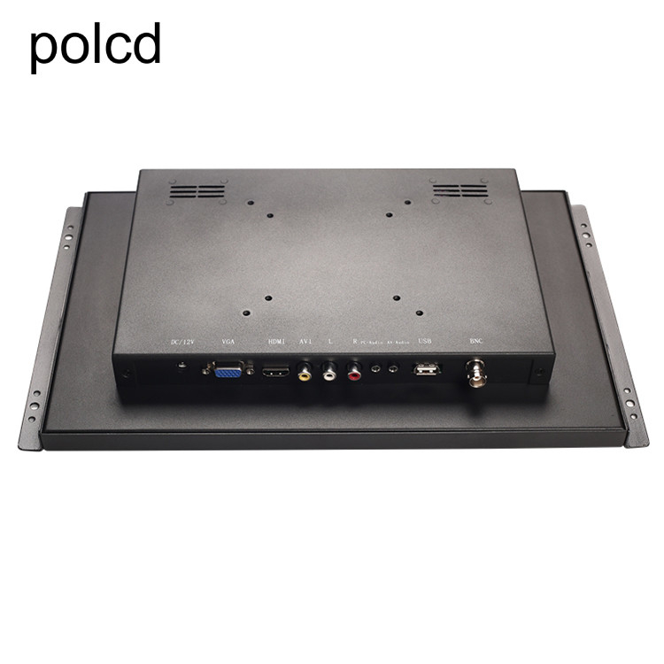 Màn hình LCD công nghiệp vỏ kim loại Polcd 14 inch Full HD 1920x1080 có khung mở