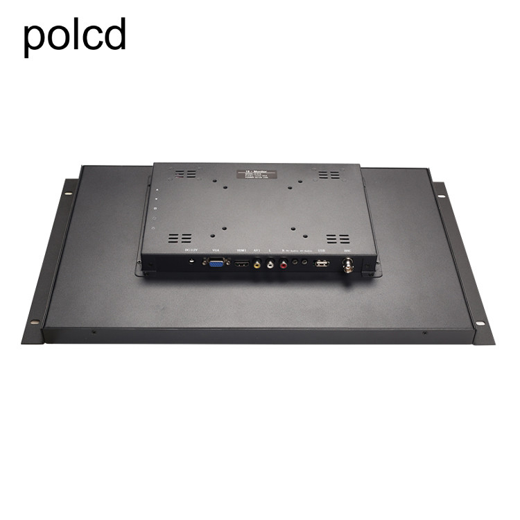 Treo tường công nghiệp Treo tai Vỏ kim loại Màn hình LCD Màn hình Polcd 19 inch