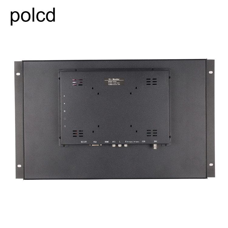 Treo tường công nghiệp Treo tai Vỏ kim loại Màn hình LCD Màn hình Polcd 19 inch