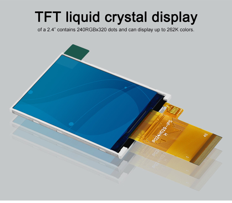 Màn hình cảm ứng Polcd 350 Nit 2,4 inch Tft 240x320 48,96mm Màn hình LCD giao diện MCU RGB