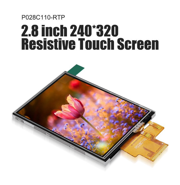 Polcd 260 Nit 240x320 Lcd 2,8 inch ST7789V Bảng điều khiển cảm ứng Lcd 4 dây SPI