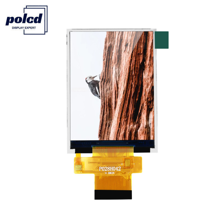 Polcd MCU 8 Bit 2.8 Mô-đun LCD 57.6Mm Màn hình hiển thị màn hình cảm ứng Modul 12 0'CLOCK