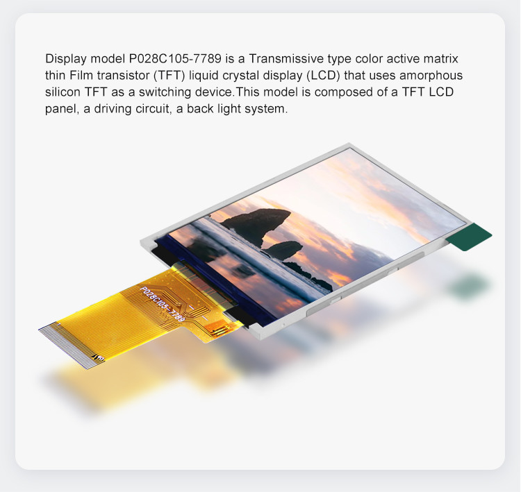 Mcu 37 Pin 2.8 Inch Touch Screen Lcd Display Module Với Khả năng chạm kháng