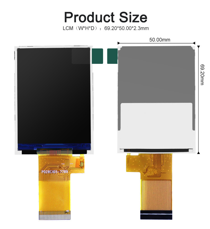 Mcu 37 Pin 2.8 Inch Touch Screen Lcd Display Module Với Khả năng chạm kháng