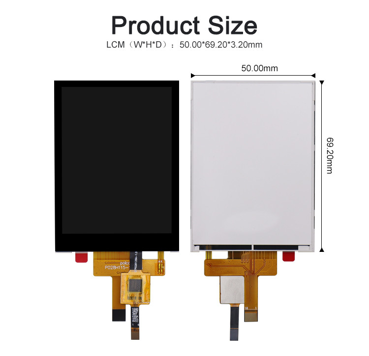 2.8 inch RGB Tft LCD Module 240x320 4 Wire Resistive Touch hoặc Capacitive Touch Screen