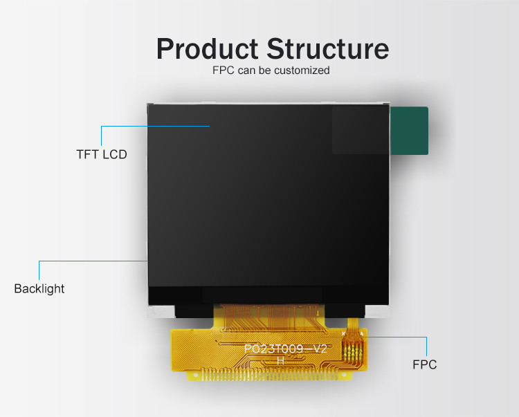 Polcd 2.31 Inch 320x240 Độ phân giải 8080 MCU giao diện ILI9342C Color LCD Display Module
