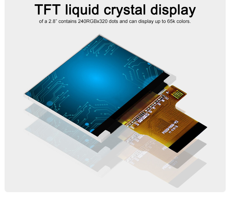 Polcd Màu 262K 2.31 Inch Square Screen 300 Nit 320x240 tft màn hình LCD