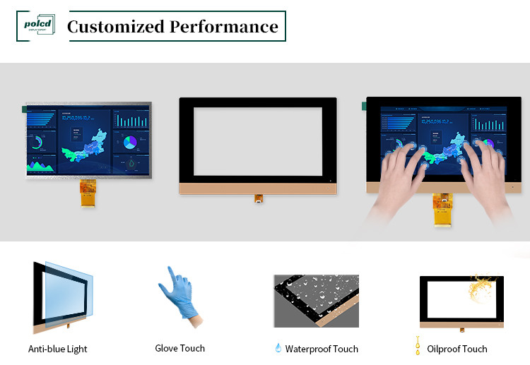 Polcd Custom 10,1 inch CTP 16:9 GT911 GG Màn hình cảm ứng kính trong suốt Bảng cảm ứng dung lượng