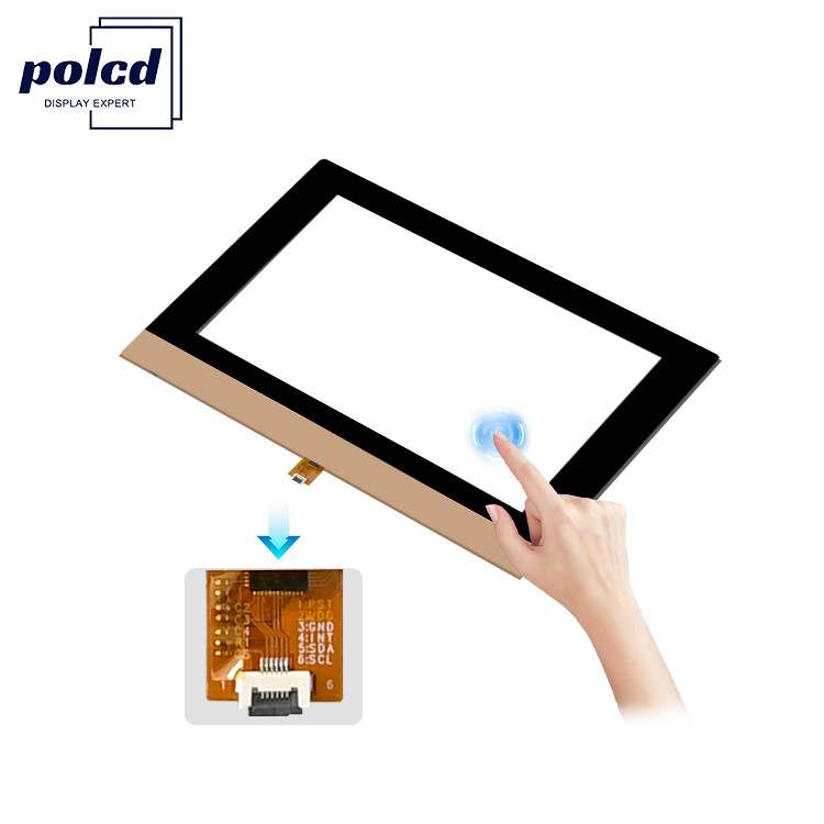 Polcd Custom 10,1 inch CTP 16:9 GT911 GG Màn hình cảm ứng kính trong suốt Bảng cảm ứng dung lượng