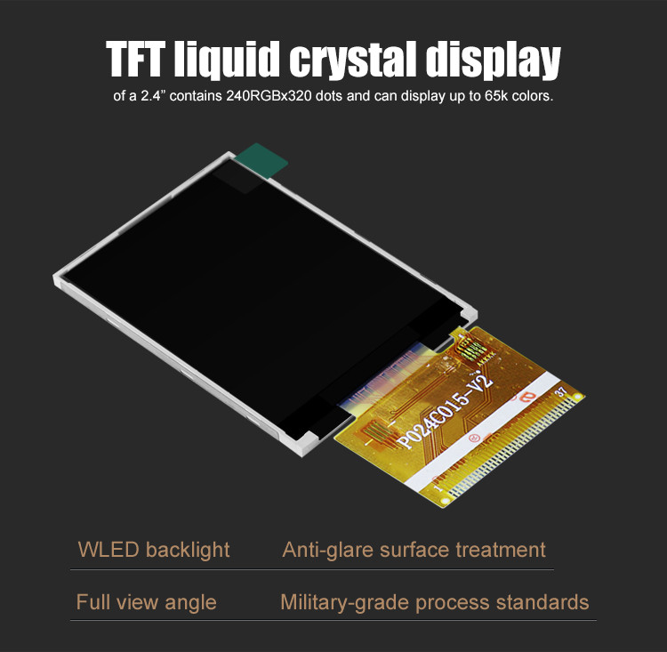 Mô-đun màn hình LCD TFT Polcd ILI9341V 2,4 inch Tft Spi 240x320 8080 MCU 8 bit