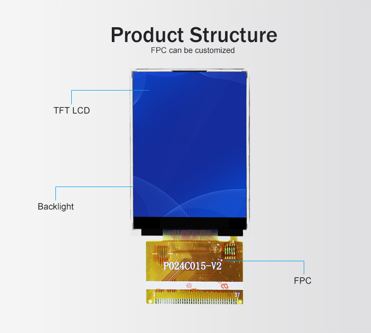 Mô-đun màn hình LCD TFT Polcd ILI9341V 2,4 inch Tft Spi 240x320 8080 MCU 8 bit