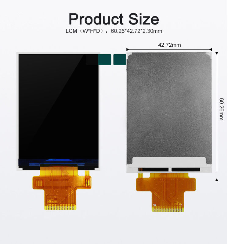 Polcd ST7789V2 2.4 Tft Display Màu 262K TFT LCD Module 48.96mm TFT LCD