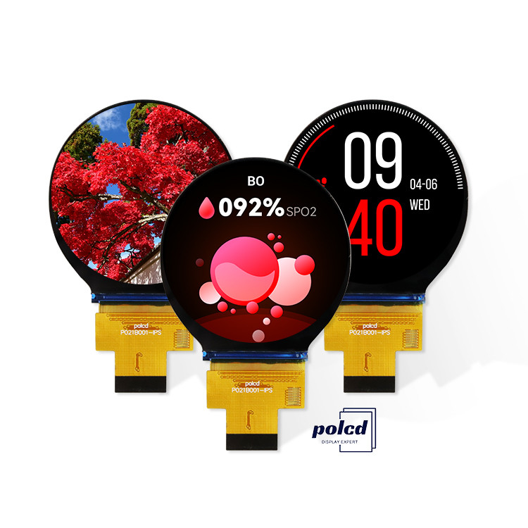 Polcd 2,1 inch IPS LCD tròn nhỏ 480 * 480 giao diện Mipi ST7701S Circle Circular TFT Display Module