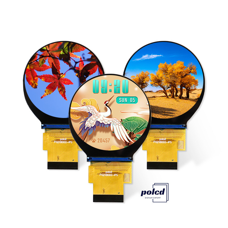 Polcd 2.1 inch 480x480 Small Round Circle Screen Panel SPI RGB giao diện Tròn màn hình TFT LCD