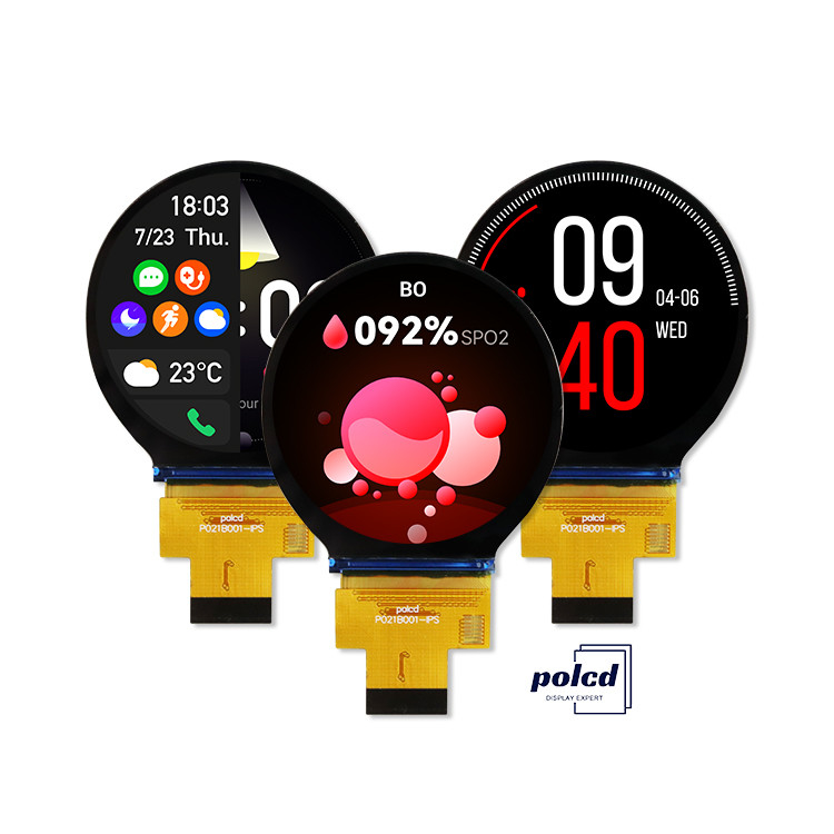 Polcd 2,1 inch IPS LCD tròn nhỏ 480 * 480 giao diện Mipi ST7701S Circle Circular TFT Display Module