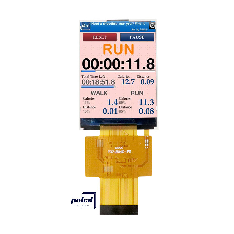 Polcd 2.4 inch IPS màn hình LCD Độ sáng cao 450 nit MCU ST7789V 240x320 Độ phân giải TFT LCD Display Module