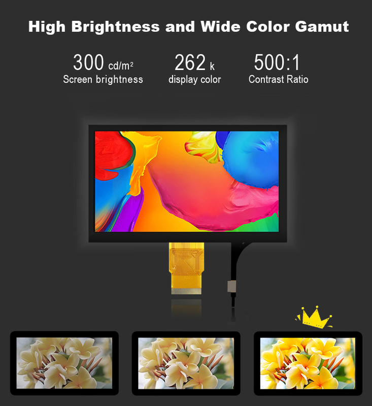 Polcd 7' Tft LCD Panel 800x480 Capacitive Touch Screen RGB giao diện 7 inch LCD Module Display