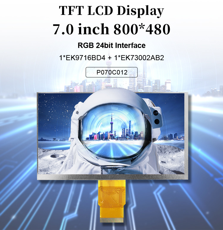 Polcd 7 inch Tft Module 800X480 Độ sáng cao IPS Screen RGB Interface Capacitive Touch Panel 7