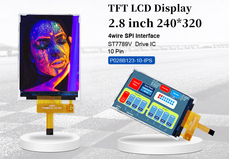 Polcd LCD nhỏ 2.8' 240x320 Công nghiệp IPS Color Screen Full View 2.8 inch Cổng song song TFT màn hình LCD