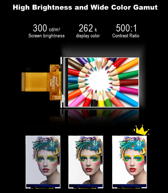 Polcd 3.5 inch MCU SPI giao diện ILI9488 TFT màn hình LCD với Resistive Touch Panel 320 * 480 3.5 