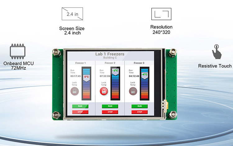 Polcd 2.4 inch TFT LCD Resistive Touch Screen Module 240 * 320 SPI Serial Port Display cho arduino