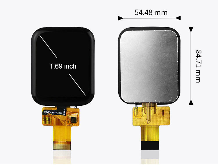 Polcd 1.69 Inch 240x280 TFT Display Module Square LCD Touch Screen Cho Đồng hồ thông minh