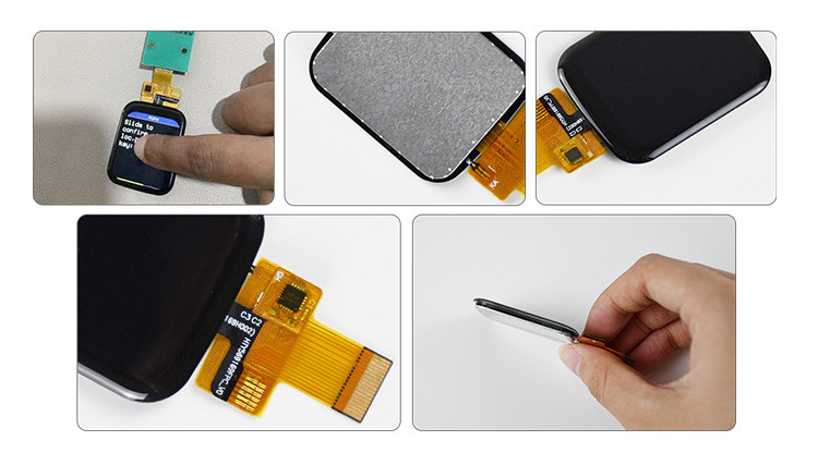 Polcd 1.69 Inch TFT Capacitive Touch Screen 240x280 Thông thường Đen IPS LCD Module