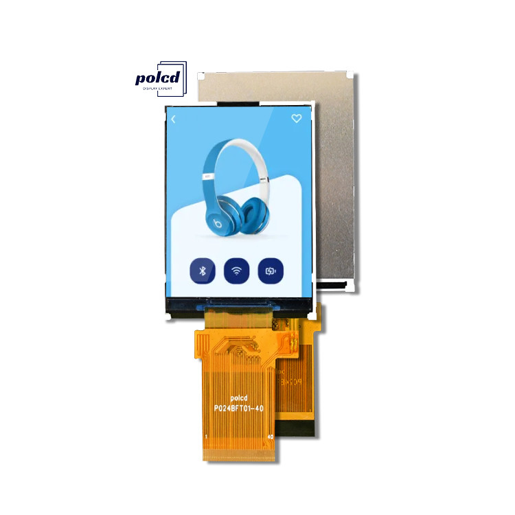 Polcd 2.4 inch LCM Module Transflective SPI MCU hàn 20pin Độ phân giải 240x320 Màn hình LCD TFT