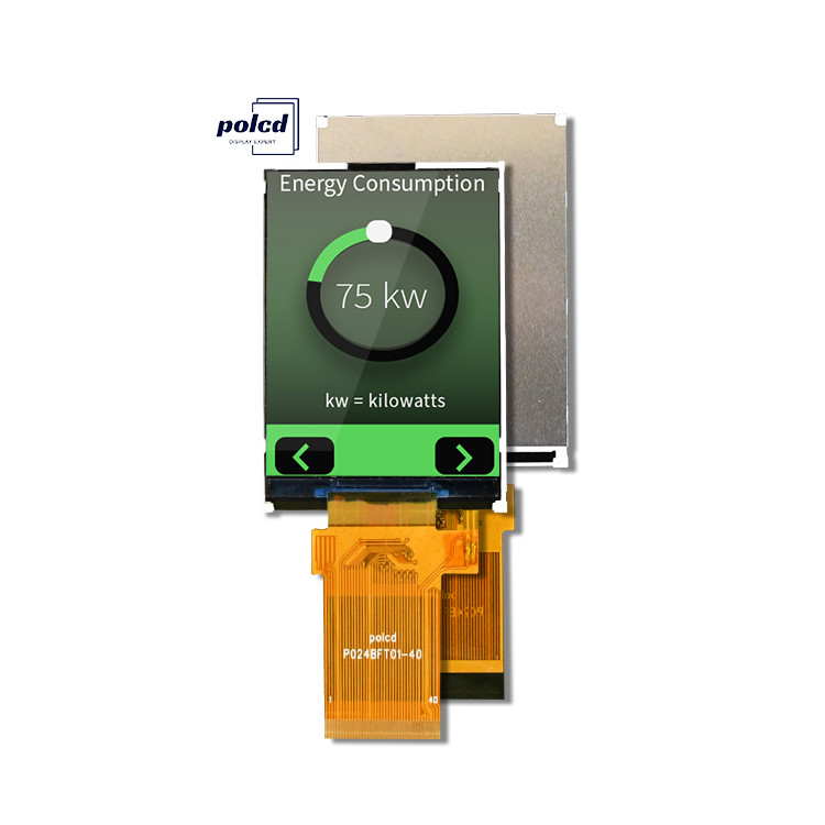 Màn hình LCD đủ màu Polcd Transflective 2,4 inch TFT SPI MCU 20 pin Qvga 240x320 TFT LCD