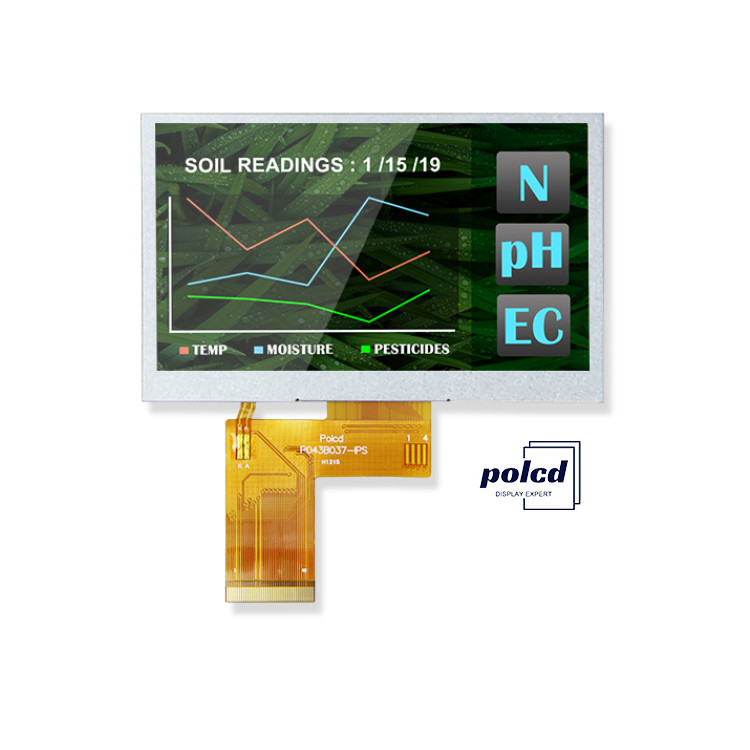 Polcd 4.3 Inch 400 độ sáng 480x272 màn hình IPS LCD NV3041A ic MCU SPI Interface TFT Display
