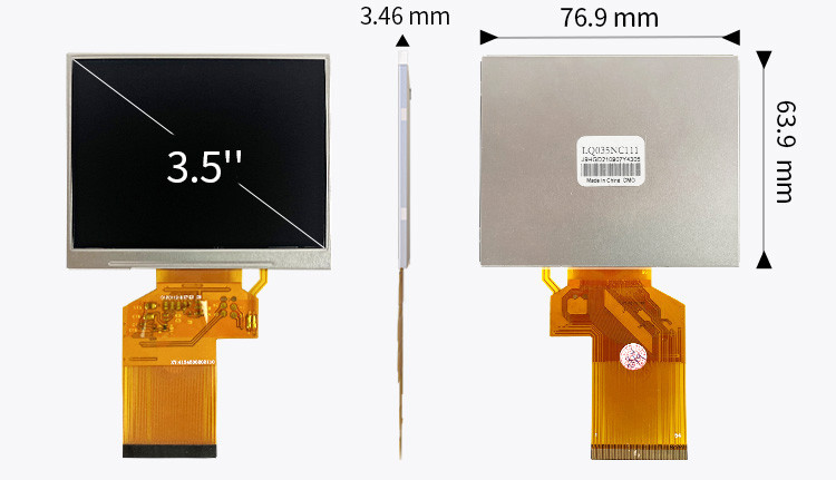 Màn hình vuông Polcd 3,45 inch 3,5 inch 320x240 LQ035NC111 Spi Rgb 54 pin TFT Display Module