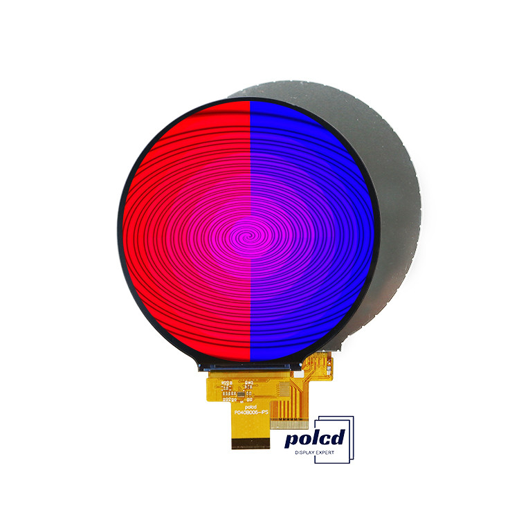 Polcd Kích thước nhỏ Màn hình LCD tròn 4 inch 720x720 pixel 4Line giao diện MIPI Hiển thị đầy màu
