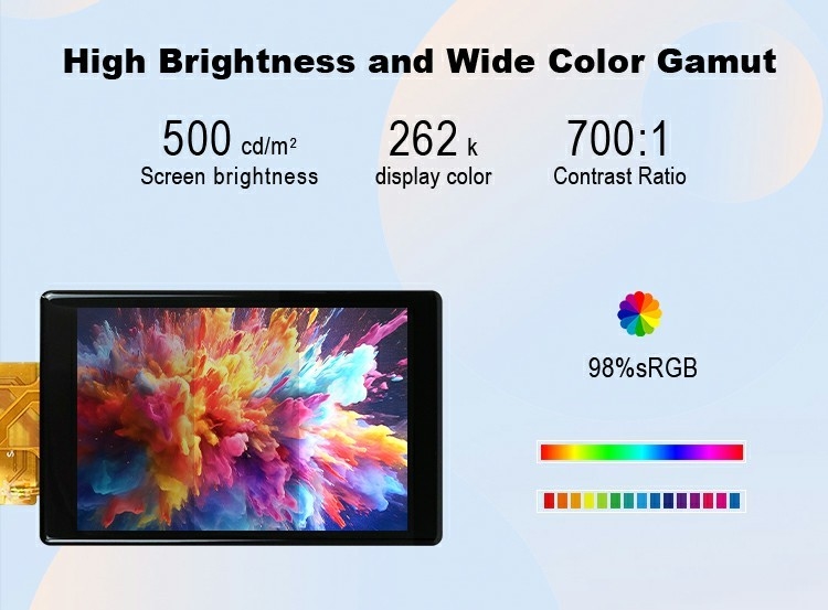Polcd Custom 3.5 Inch Capacitive Touch Panel 320x480 500nit RGB giao diện IPS Tft LCD Display Module