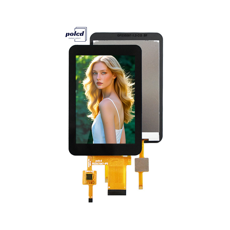 Polcd Tỷ lệ tương phản cao Màn hình LCD 3,5 inch Độ sáng cao 320x480 Bảng cảm ứng dung lượng Tft màn hình LCD
