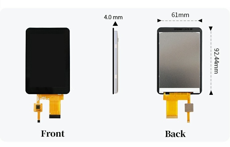 Polcd CTP 320x480 Độ phân giải 30pin 3.5 Inch TFT LCD Touch Screen Module 330 nit TN Glass LCD Display