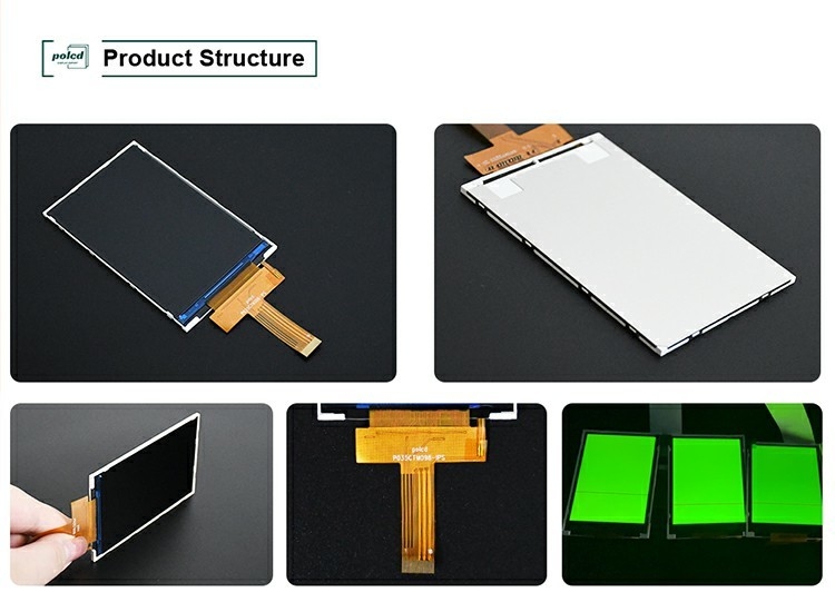 Polcd 3.5 Inch 320x480 Độ phân giải 350nits Mipi Interface ili9488 IC Vertical Type 3.5'' TFT LCD Display Module