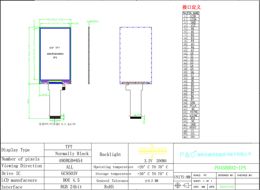 Polcd Tùy chỉnh 4.5 