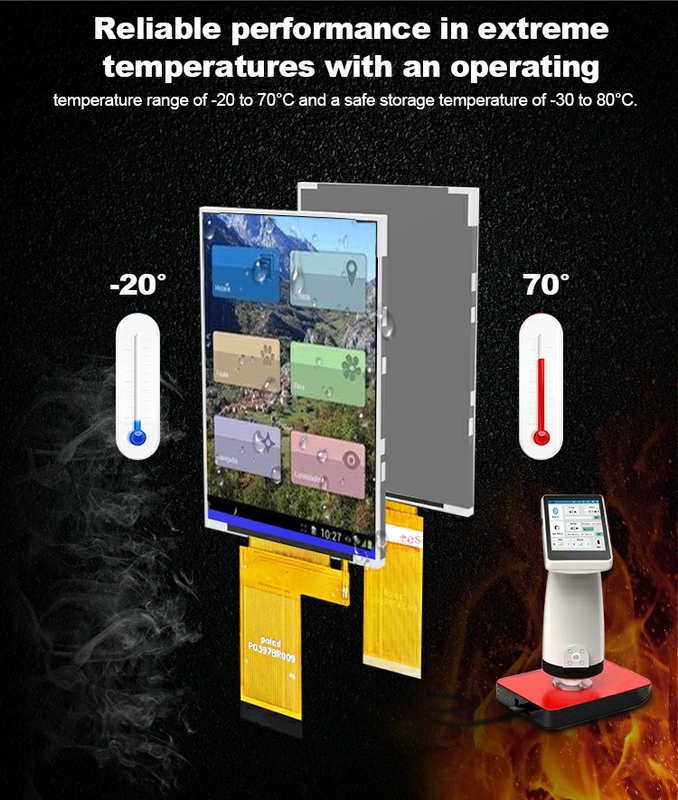 Màn hình LCD TFT Polcd 3.97 inch 4 inch 480*800 300nit 40pin Giao diện RGB Truyền sáng ST7701S
