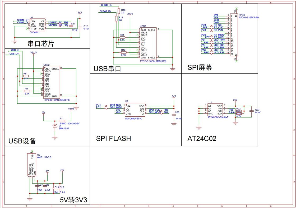 Polcd 3,5 inch màn hình LCD Custom PCB Nhà sản xuất lắp ráp nhiều lớp bảng mạch in