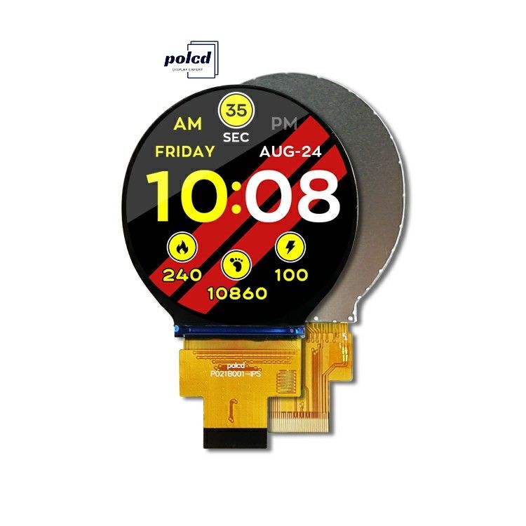 Màn hình LCD màu TFT IPS tròn 2.1 inch 480x480 với giao diện MIPI cho LCM và Bảng điều khiển