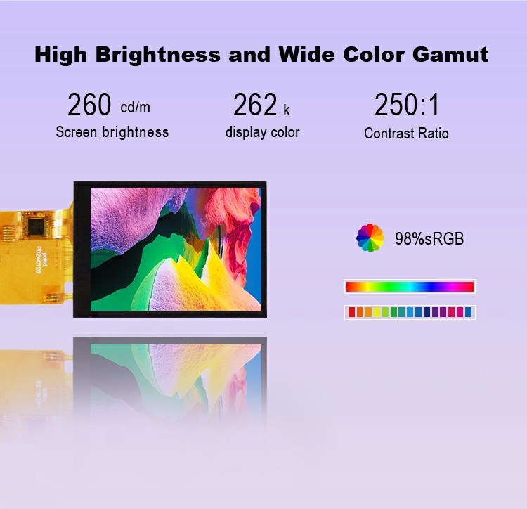 Polcd TFT 2,4 inch Spi giao diện LCD 240 * 320 RGB Color Touch Screen ST7789V 16pin 2.4 TFT Display