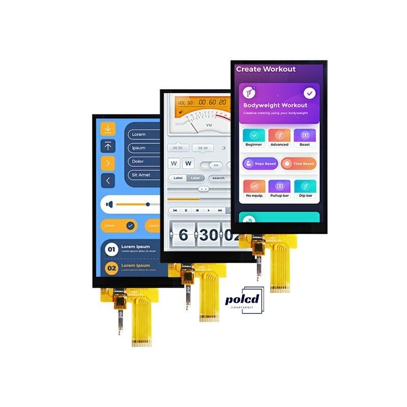 Polcd 5.5 inch IPS TFT LCD 720x1280 Full Viewing Angle với MIPI interface LCD Display Module