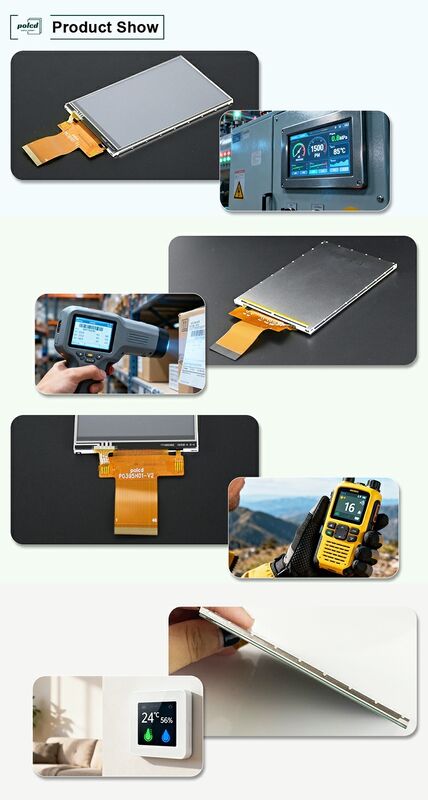 Polcd 3.95 Inch 320 * 480 màn hình LCD RGB Interface ILI9488 40pin TFT Transmissive LCD Module